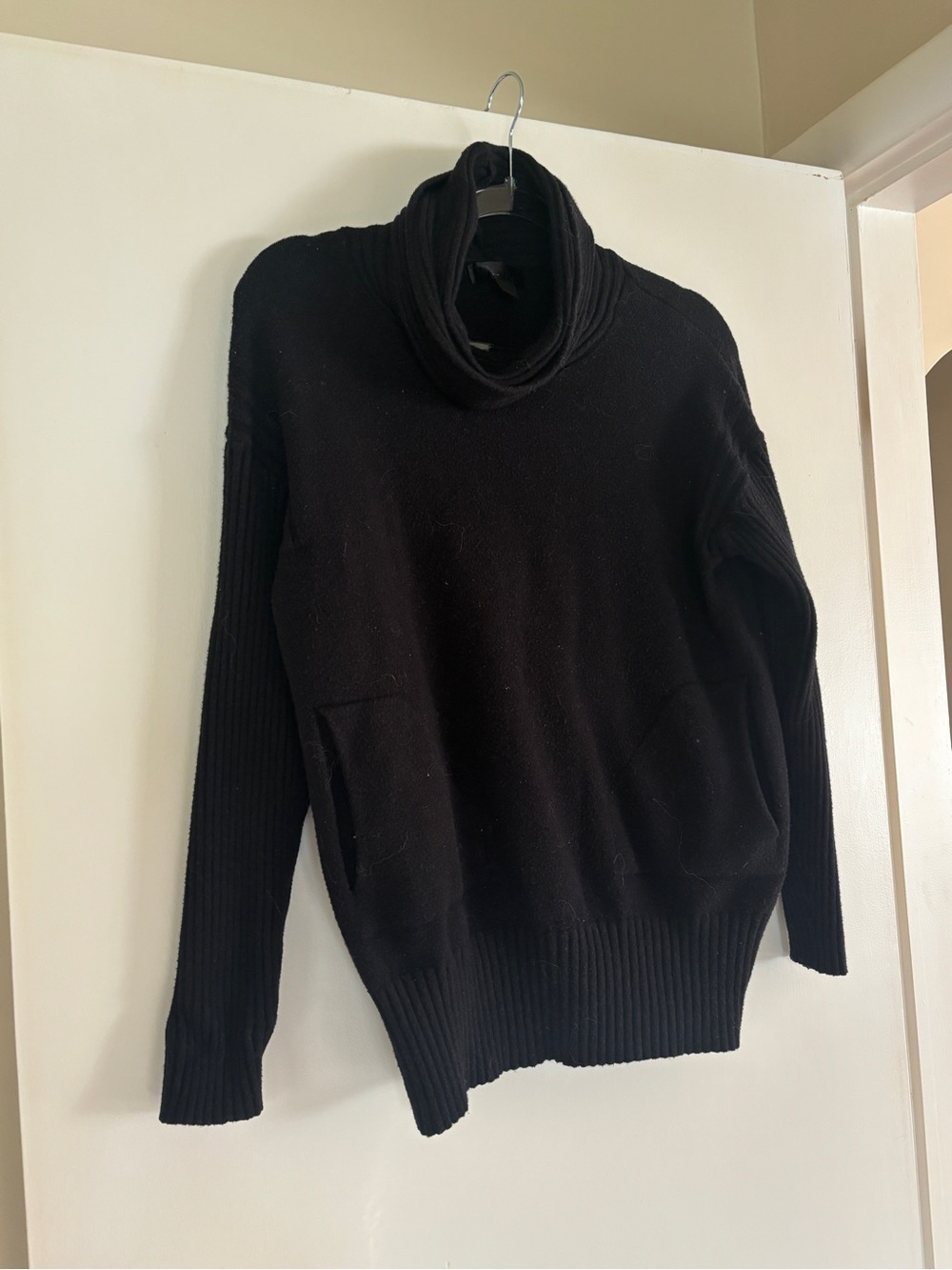 Renuar Black Women's Cowl Neck Sweater